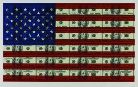 Сериграфия Gagnon - $100 U.S. Flag
