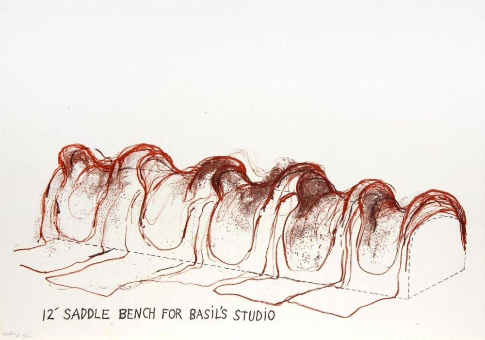 Литография Dine - 12' Saddle Bench for Basil's Studio