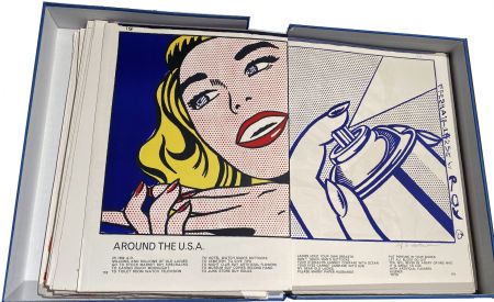 Иллюстрированная Книга Lichtenstein - 1¢ LIFE (One Cent Life) by Walasse Ting. 1/100 de luxe signé par les artistes (1964).