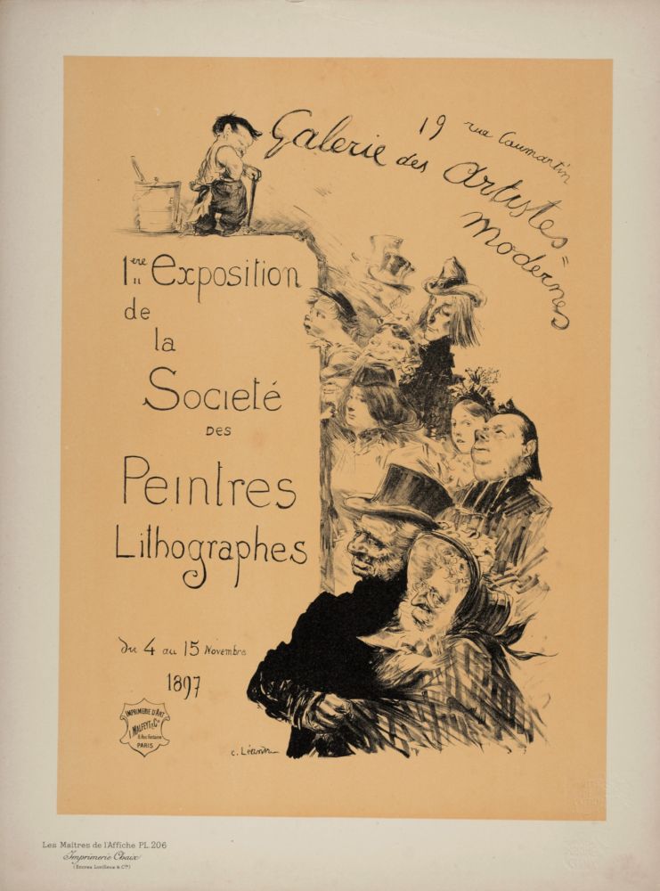 Литография Léandre - 1ère Exposition de la Société des Peintres Lithographies, 1900