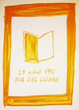Литография Hernandez Pijuan -  23 avril 1991 Dia del llibre