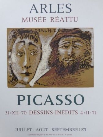 Афиша Picasso - 31-XII-70 DESSINS INEDITS 4-11-71