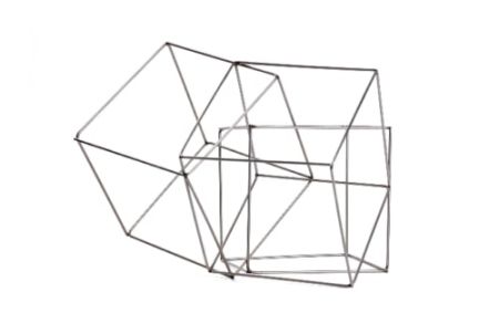 Многоэкземплярное Произведение Morellet - 3 cubes imbriquès
