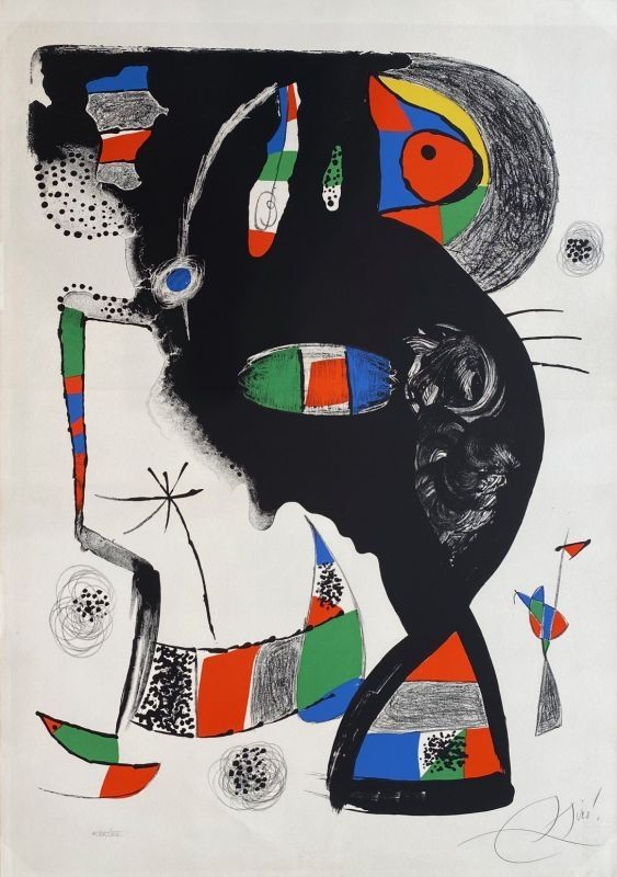 Литография Miró - 42, rue Blomet 