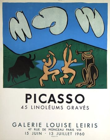 Литография Picasso - 45  Linoleums Gravés  Galerie Louise Leiris