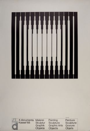 Литография Vasarely - 4 documenta, Kassel, Germany, 1968