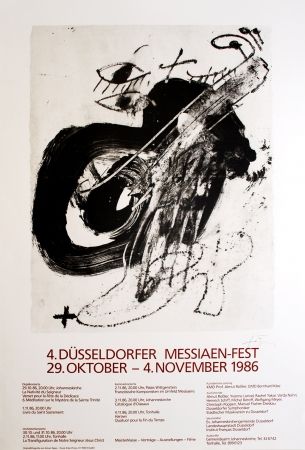 Литография Tàpies - 4. Düsseldorfer Messaien-Fest