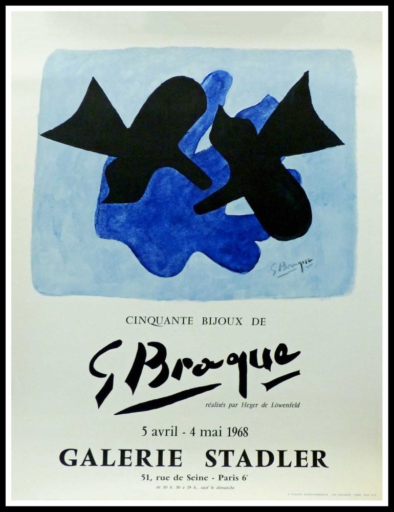 Литография Braque - 50 Bijoux de Georges BRAQUE - Galerie Stadler