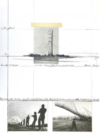Многоэкземплярное Произведение Christo - 5600 m3 Package, Project for Documenta 4, Kassel, 