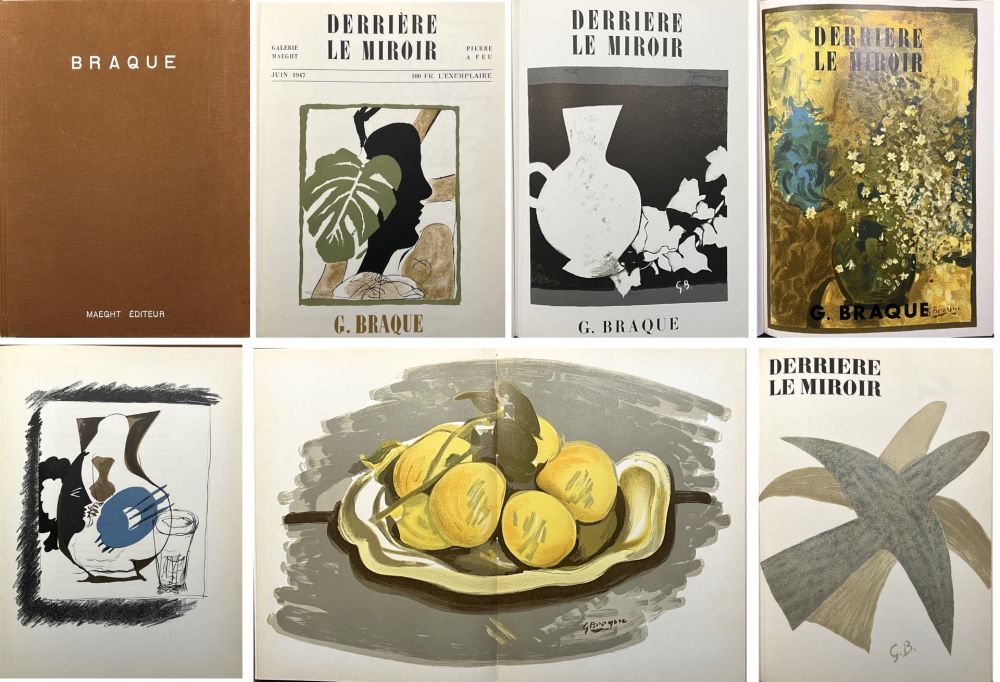 Иллюстрированная Книга Braque - 5 DERRIÈRE LE MIROIR BRAQUE. 12 LITHOGRAPHIES (1947-1956)