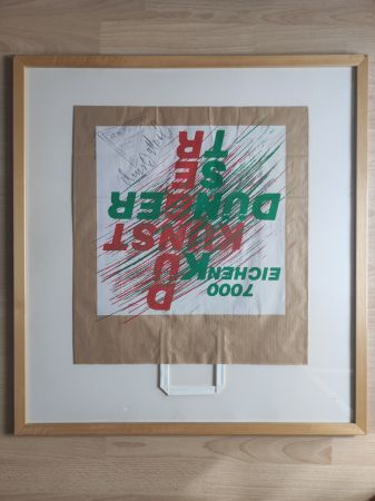 Сериграфия Beuys - 7000-Eichen-Tüte, 1982. 