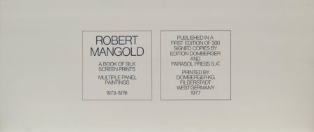 Сериграфия Mangold - A book of silkscreen prints