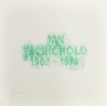 Литография Myles - A History of Type Design / Jan Tschichold, 1902-1974 (Berzona, Switzerland)