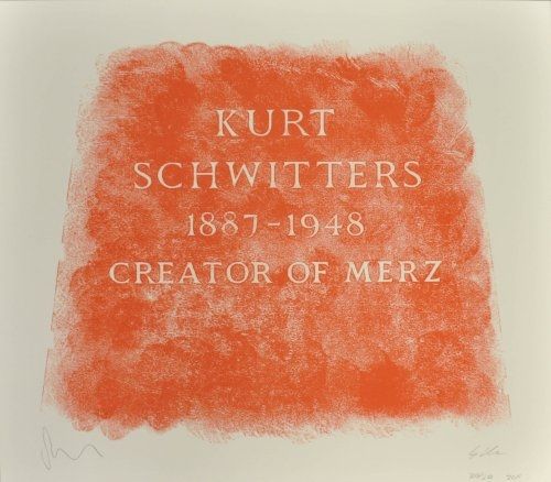 Литография Myles - A History of Type Design / Kurt Schwitters, 1887-1948 (Ambleside, England)