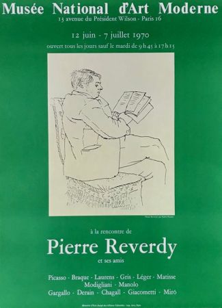 Литография Picasso - ''A la Recherde de Pierre Reverdy ''