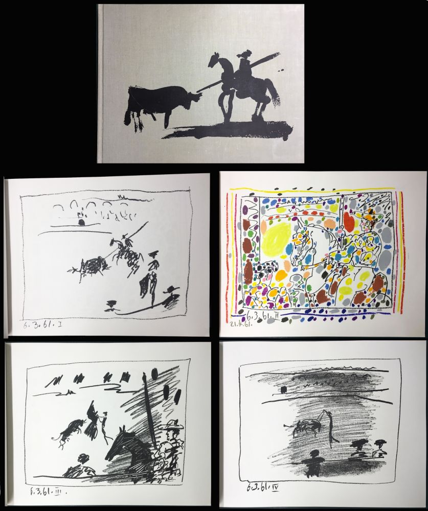 Иллюстрированная Книга Picasso - A LOS TOROS avec Picasso. 4 lithographies originales (1961)