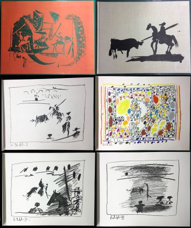 Иллюстрированная Книга Picasso - A LOS TOROS avec Picasso. 4 lithographies originales (1961)