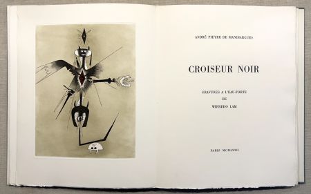 Иллюстрированная Книга Lam - A. Pieyre de Mandiargues. CROISEUR NOIR. Avec 6 eaux-fortes de Lam et suite signée complète (1972)