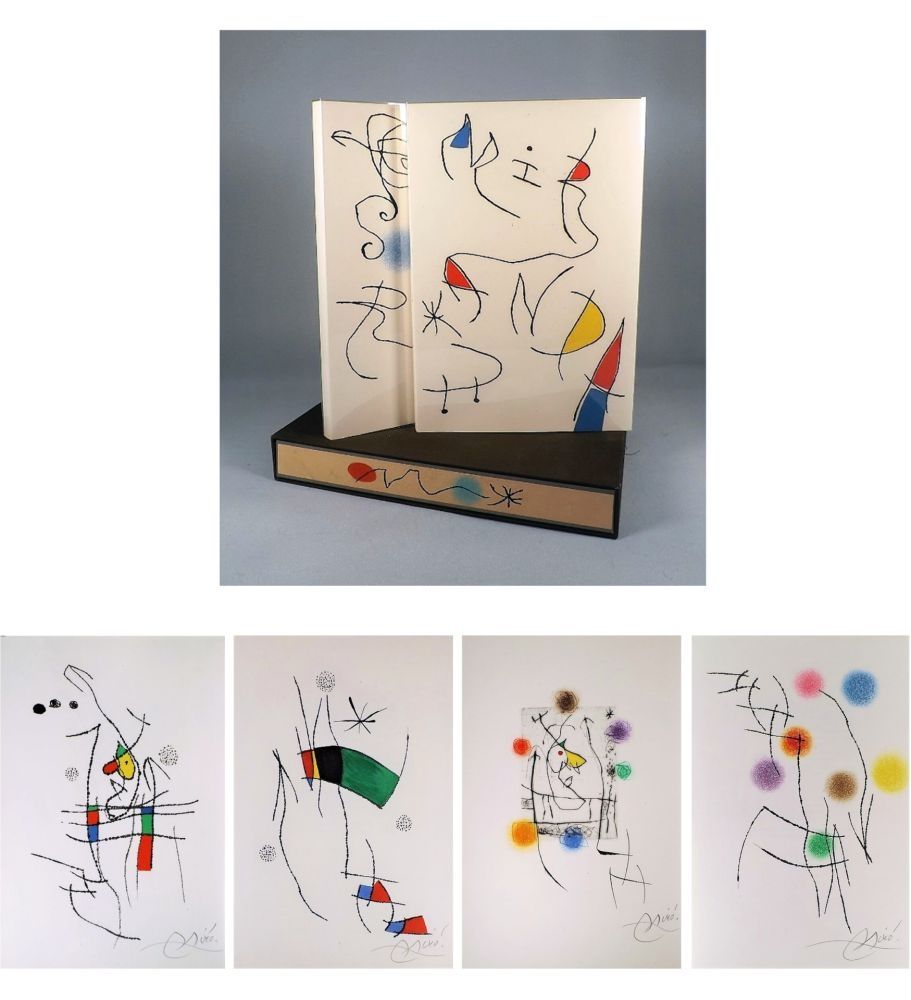 Иллюстрированная Книга Miró - A. Pieyre de Mandiargues. MIRANDA. LA SPIRALE. Eaux-fortes de Joan Miró (1974)