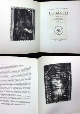Иллюстрированная Книга Alexeïeff - A. Pouchkine : Les Récits de feu Ivan Pétrovitch Bielkine (1930)