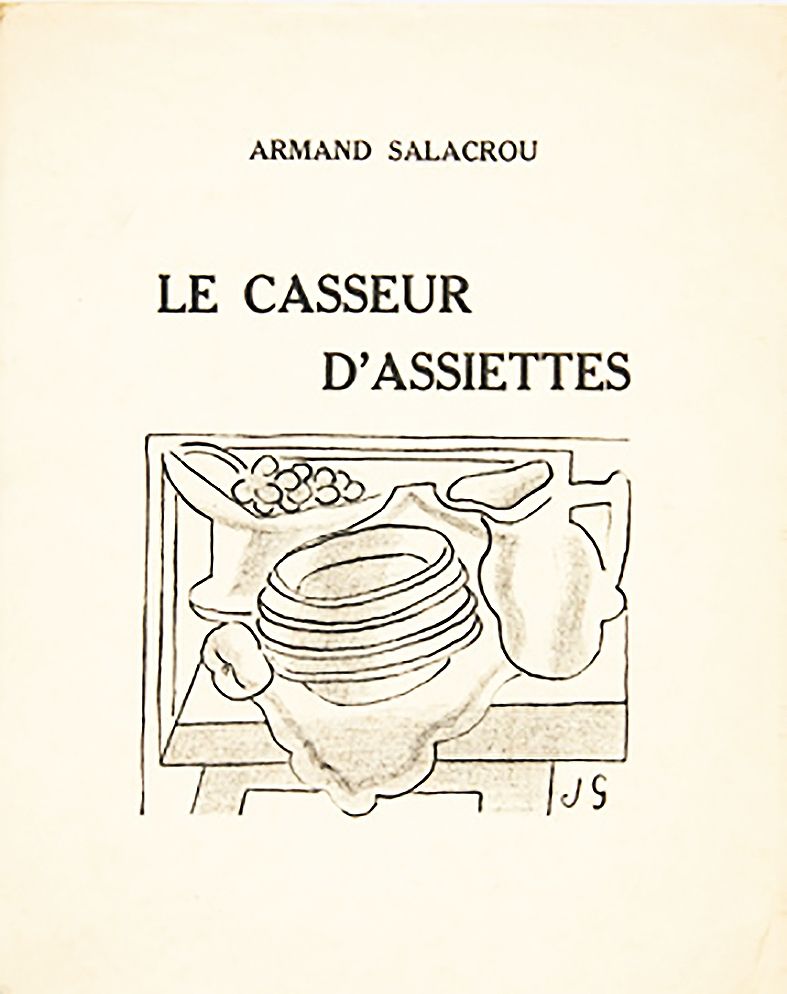 Иллюстрированная Книга Gris  - A. Salacrou : LE CASSEUR D'ASSIETTES. 5 LITHOGRAPHIES ORIGINALES (1924).