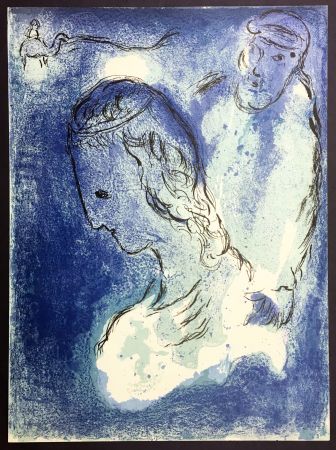 Литография Chagall - ABRAHAM ET SARAH. Lithographie originale pour LA BIBLE