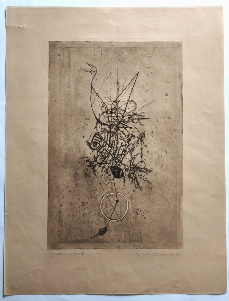 Офорт Friedlaender - Abstract composition