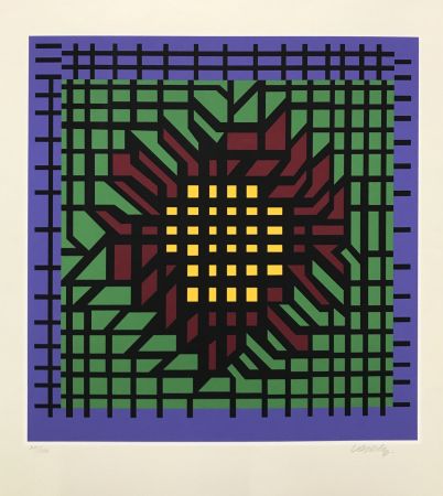 Сериграфия Vasarely - Abstract Composition