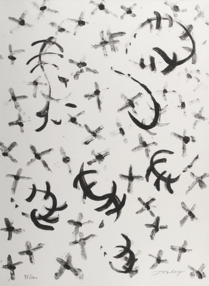 Литография Tobey - Abstract Composition, 1972 - Hand-signed