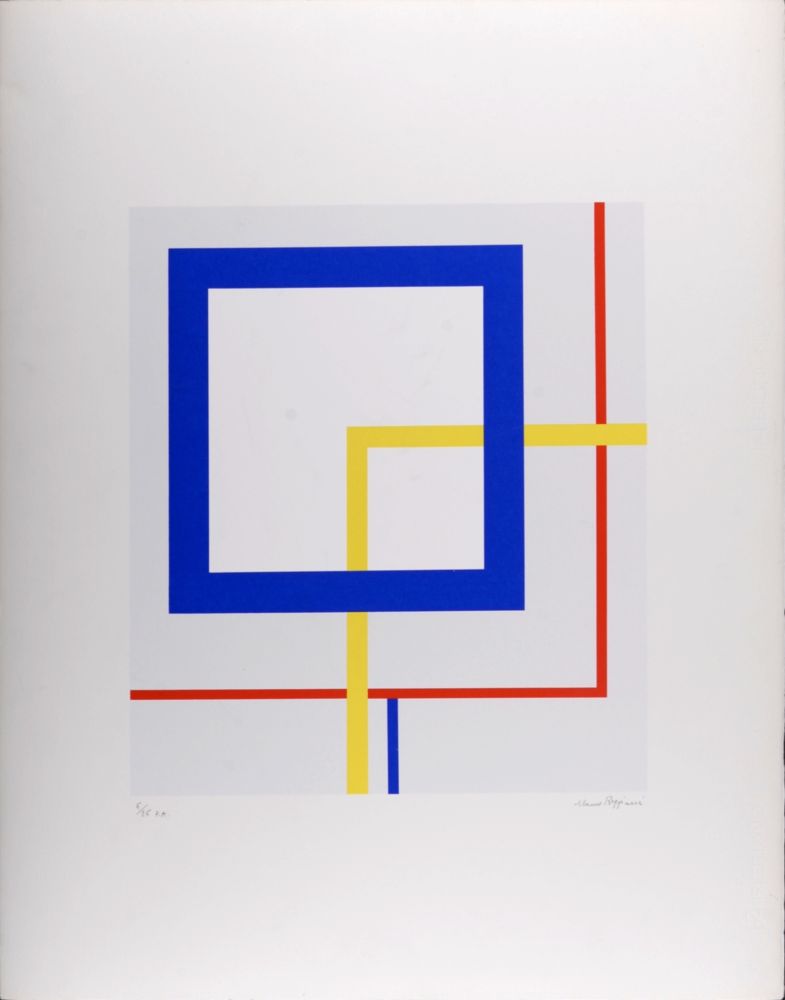 Сериграфия Reggiani - Abstract Composition, 1974 - Hand-signed!