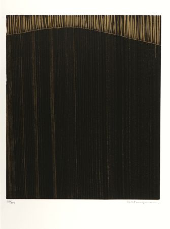 Литография Bergmann - Abstract Composition, 1974 - Hand-signed
