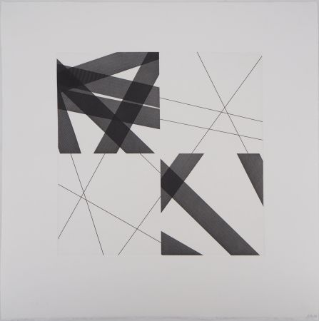 Гравюра Morellet - Abstraction géométrique