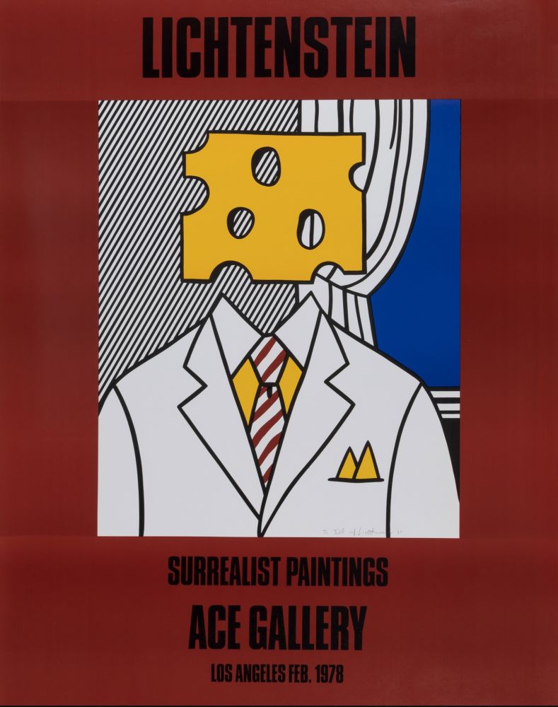 Литография Lichtenstein - Ace Gallery, 1978 -  Extra-large size (Hand-signed!)