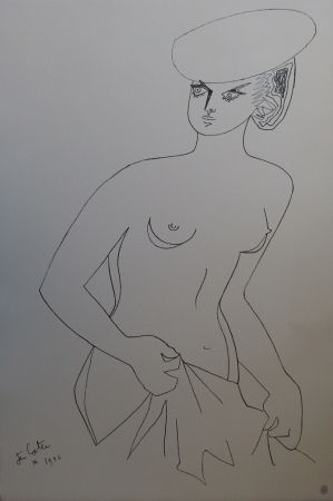 Литография Cocteau - Actrice