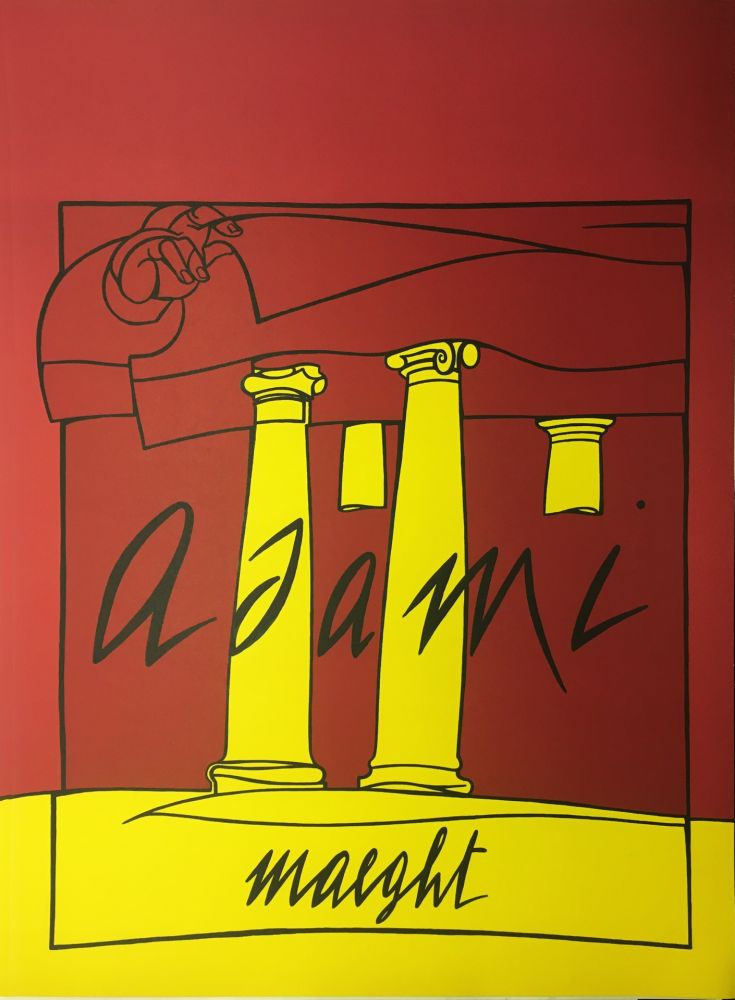Литография Adami - ADAMI 1980 : Lithographie originale pour la Galerie Maeght.