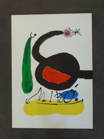 Литография Miró - Affiche avant la lettre pour DLM 164/165