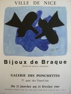 Афиша Braque - Affiche exposition Bijoux de Braque