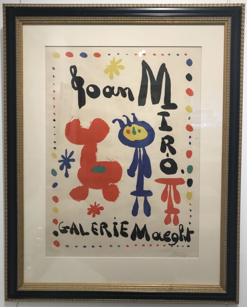 Литография Miró - Affiche Exposition (Galerie Maeght)