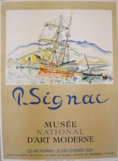 Афиша Signac - Affiche exposition Musée d'art moderne
