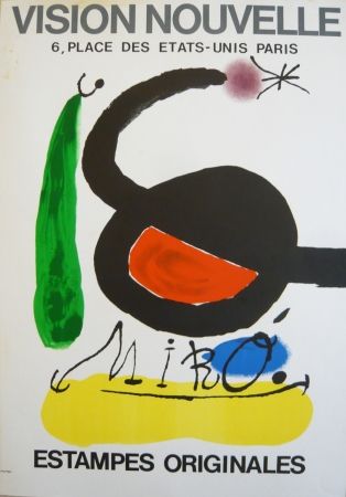 Афиша Miró - Affiche exposition Vision nouvelle
