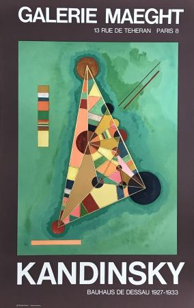 Литография Kandinsky - Affiche lithographique d'exposition