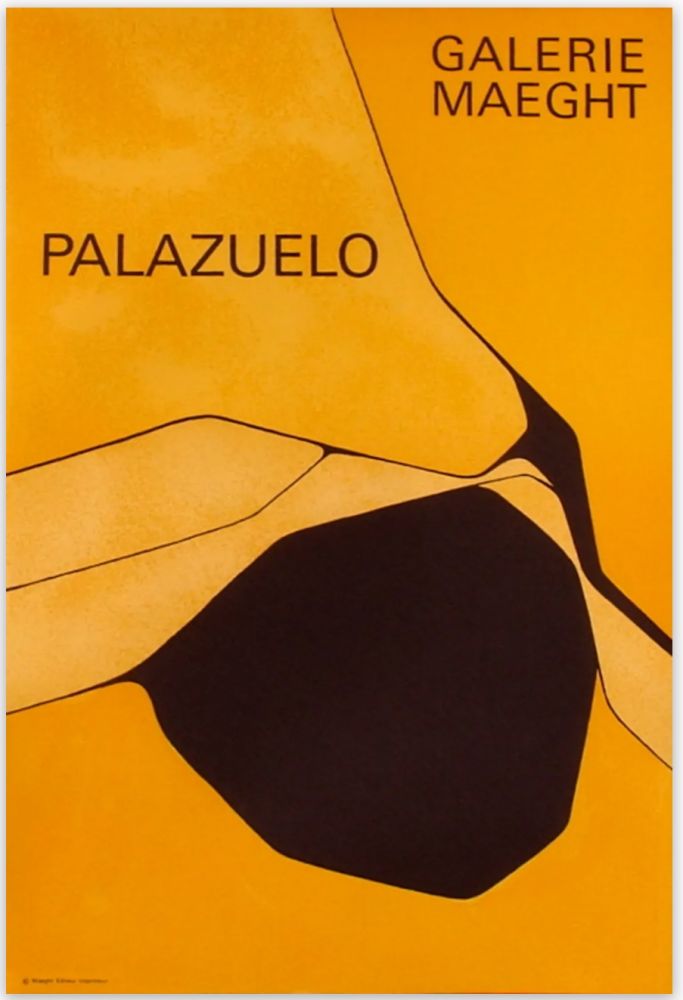 Афиша Palazuelo - Affiche lithographique originale de la Galerie Maeght 1963.