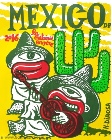 Литография Di Rosa - Affiche Mexico