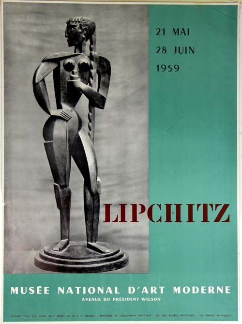 Литография Lipchitz -   Affiche Musee National D'Art Moderne