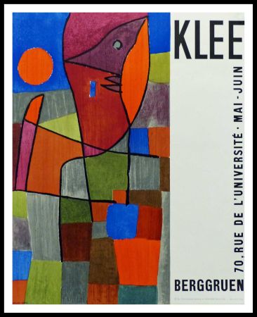 Литография Klee - Affiche originale Exposition Berggruen - Paul KLEE