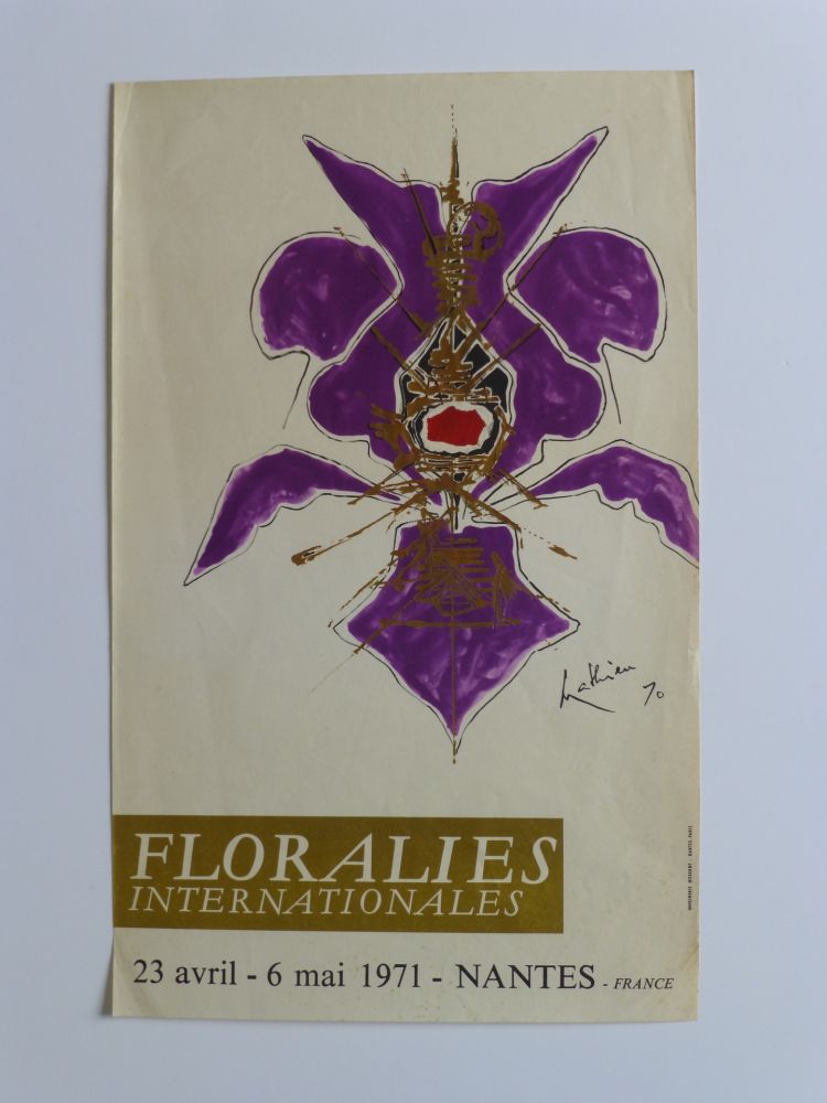 Афиша Mathieu - Affiche pour les floralies de Nantes 1971