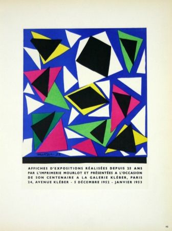 Литография Matisse - Affiches D'Expositions
