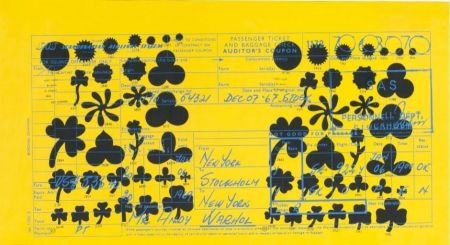 Сериграфия Warhol - After Andy Warhol SAS Passenger Ticket (Feldman & Schellmann II.20)