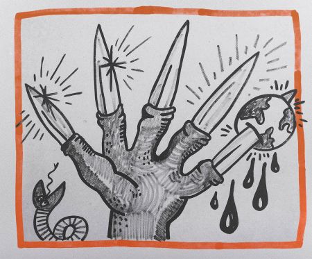 Литография Haring - Against all Odds, 1990