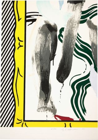 Литография Lichtenstein - Against Apartheid